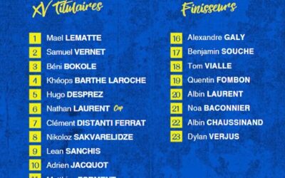 LA COMPO DES ESPOIRS JAUNES & BLEUS