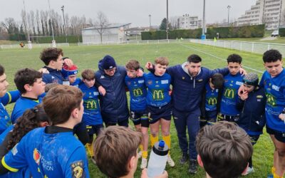 NOS U 14 JAUNES & BLEUS ENTRENT EN PISTE A AUBENAS